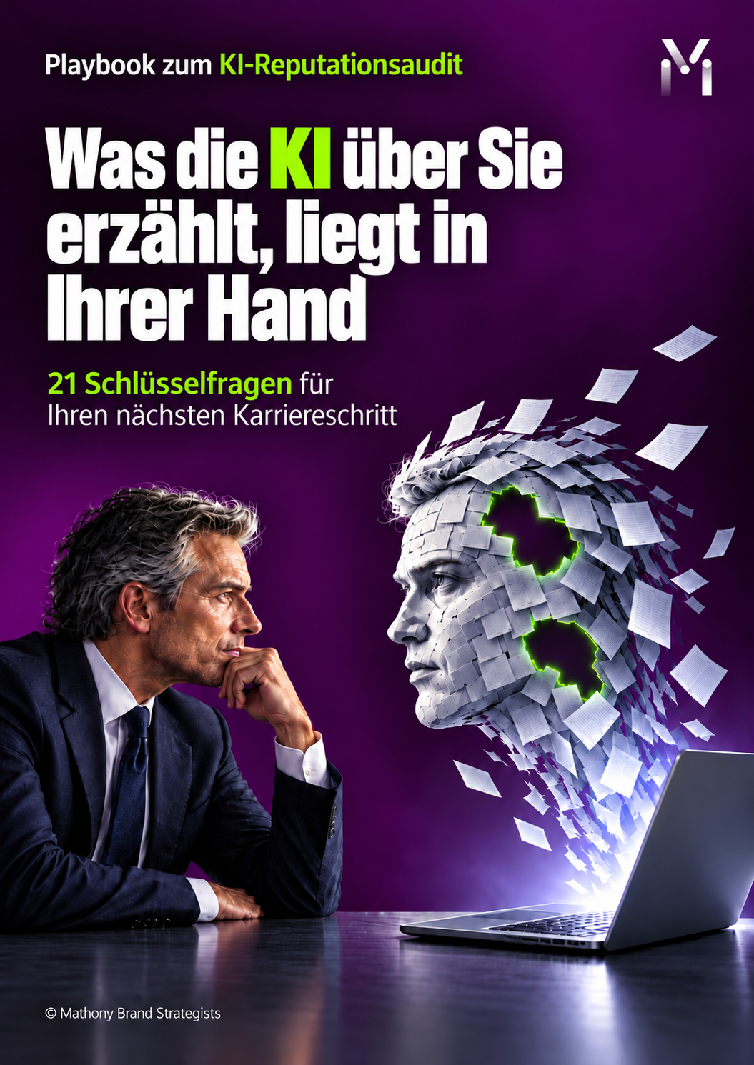 Cover des Playbooks „Was die KI über Sie erzählt, liegt in Ihrer Hand“